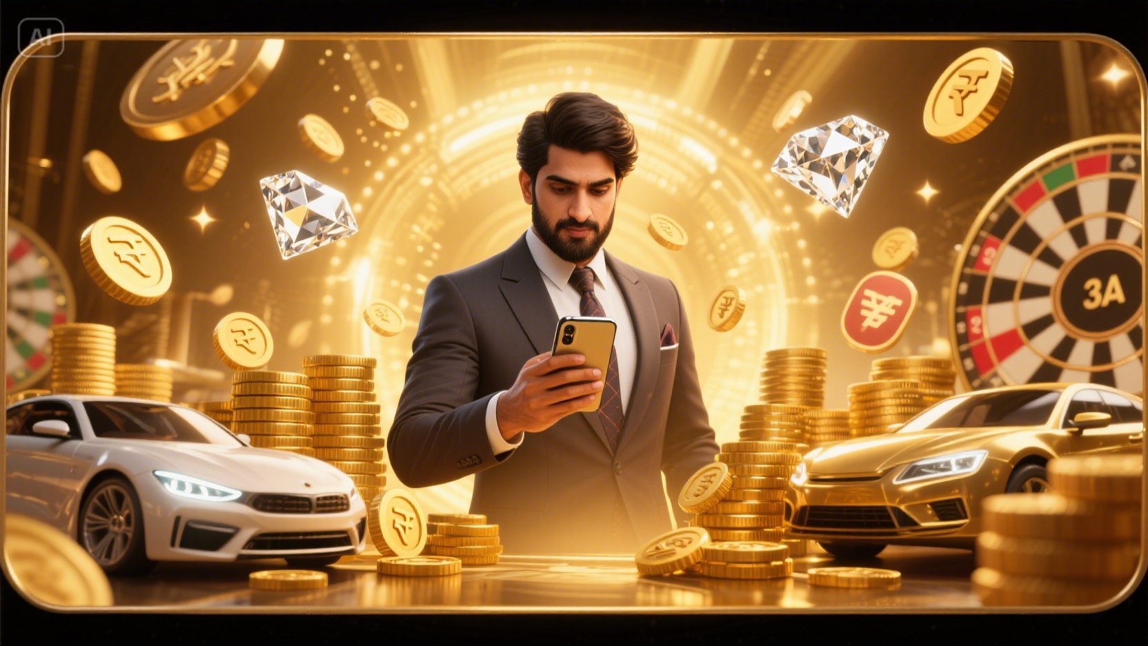 Casino lucky spin online desktop and mobile interfaces